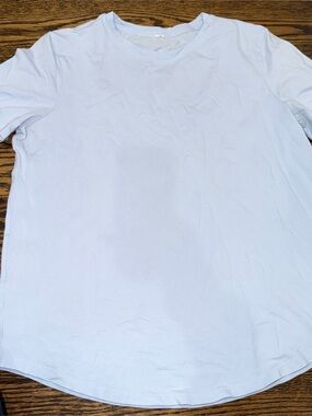 lululemon athletica Light Blue Short Sleeve Tee